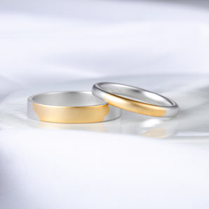 18K Gold Couple Rings