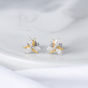 White Diamond Earrings