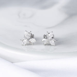 White Diamond Earrings