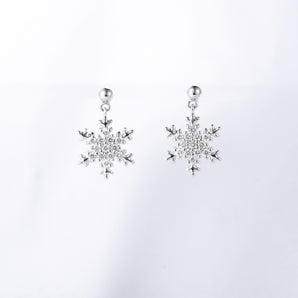 White Diamond Earrings