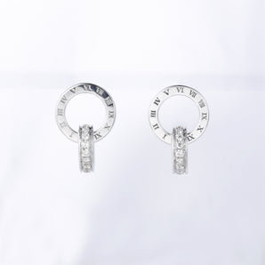 White Diamond Earrings