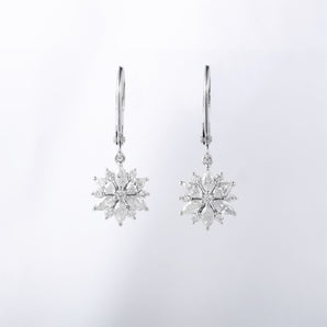 White Diamond Earrings