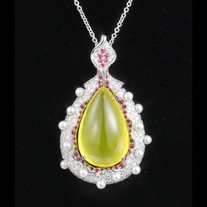 Colored Gemstone Jewelry Pendant