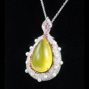 Colored Gemstone Jewelry Pendant