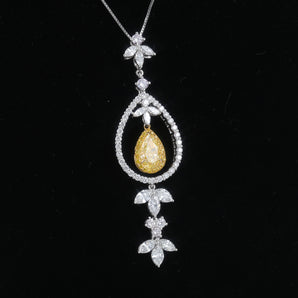 Fancy Diamond Jewelry Pendant