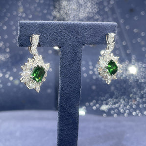 Customized Emerald Jewelry Earrings