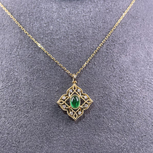 Customized Emerald Jewelry Pendant